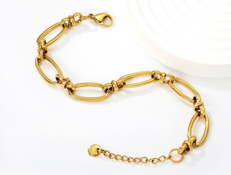 Bracelet Pvd 18k Gold - Size18+3cm - Aura Product (2)