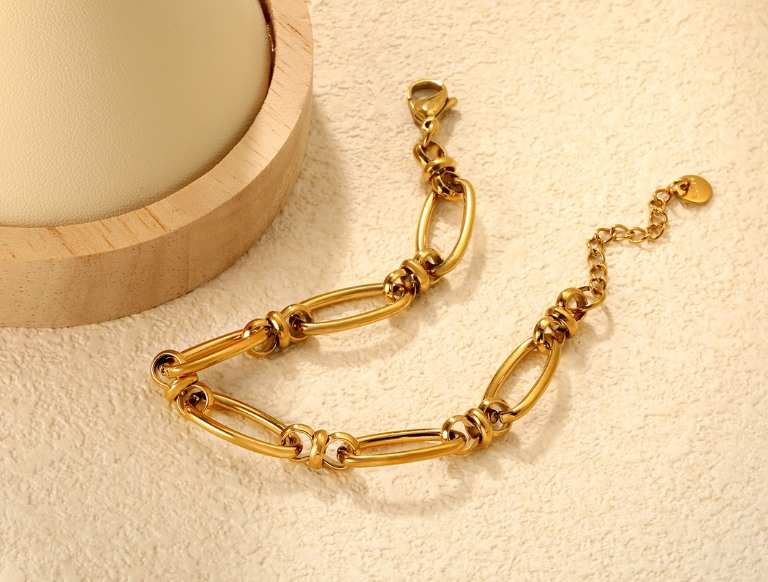 Bracelet Pvd 18k Gold - Size18+3cm - Aura Product